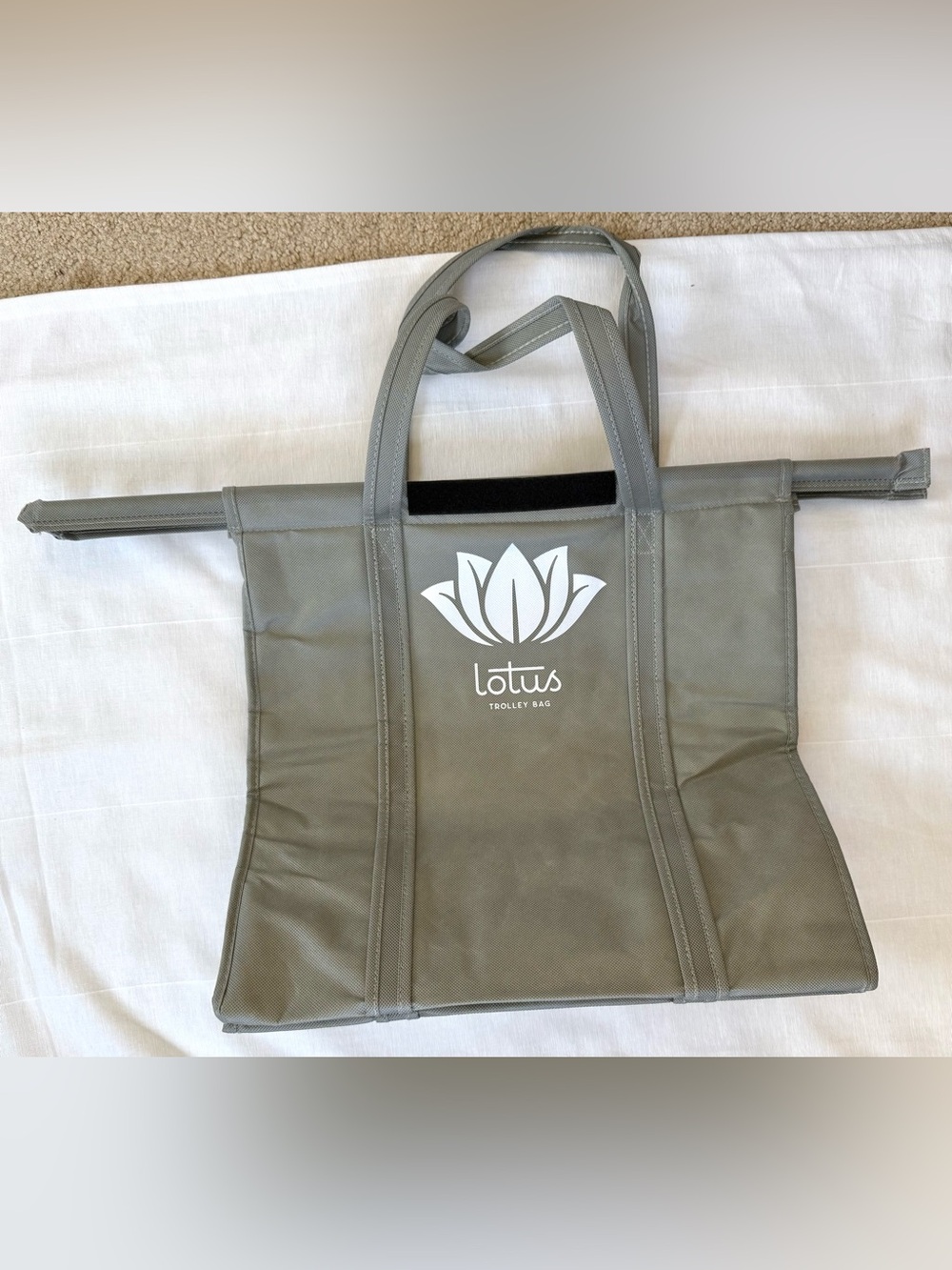 Lotus Trolley Bags Reusable Grocery Cart Bags |4-Pack Shopping Bag Organizer NWT - Picture 10 of 13